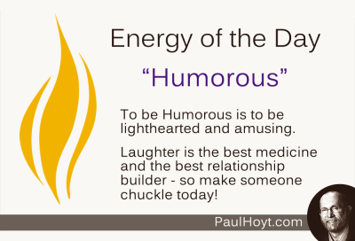 I just love laughing and helping others laugh with me! Having a Joyful Spirit is truly a blessing. Embrace yours today!