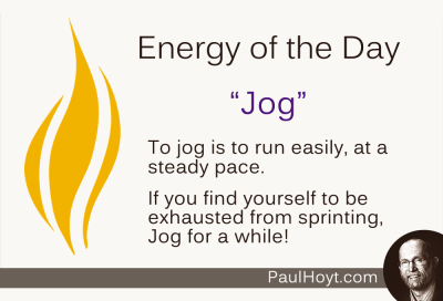 Paul Hoyt Energy of the Day - Jog 2014-08-18