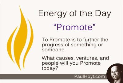 I find it is much easier to Promote other people and ventures than it is to Promote myself. I love telling the world how great someone else is and furthering their progress.