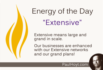 Paul Hoyt Energy of the Day - Extensive 2014-10-21