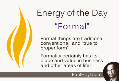 Paul Hoyt Energy of the Day - Formal 2014-10-13
