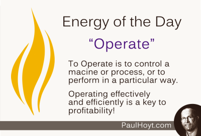 Paul Hoyt Energy of the Day - Operate 2014-11-16
