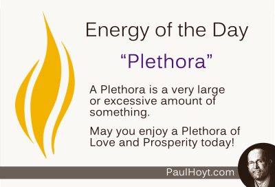 Paul Hoyt Energy of the Day - Plethora 2014-11-30