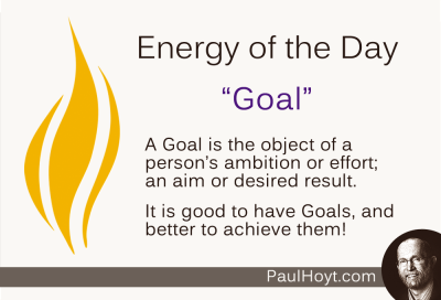 Paul Hoyt Energy of the Day - Goal 2014-12-26