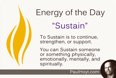 Paul Hoyt Energy of the Day - Sustain 2014-12-12
