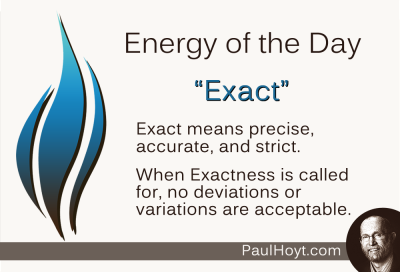 Paul Hoyt Energy of the Day - Exact 2015-02-23