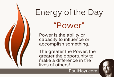 Paul Hoyt Energy of the Day - Power 2015-02-15