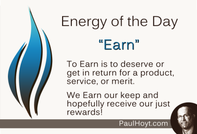 Paul Hoyt Energy of the Day - Earn 2015-03-23