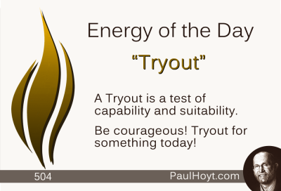 Paul Hoyt Energy of the Day - Tryout 2015-04-09