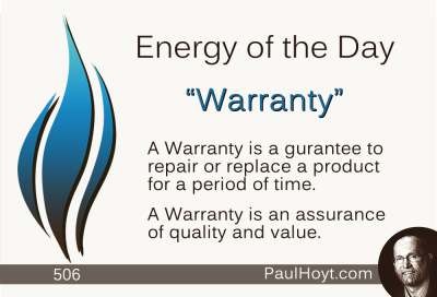 Paul Hoyt Energy of the Day - Warranty 2015-04-11