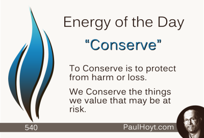 Paul Hoyt Energy of the Day - Conserve 2015-05-15