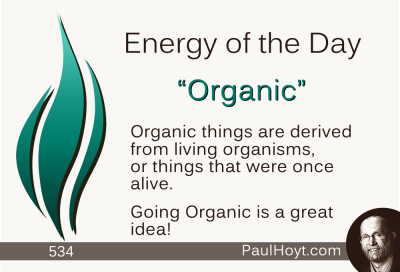 Paul Hoyt Energy of the Day - Organic 2015-05-09
