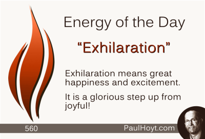 Paul Hoyt Energy of the Day - Exhilaration 2015-06-04