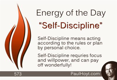 Paul Hoyt Energy of the Day - Self-Discipline 2015-06-17