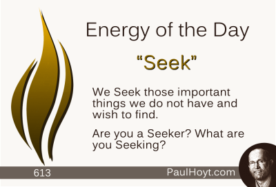 Paul Hoyt Energy of the Day - Seek 2015-07-27