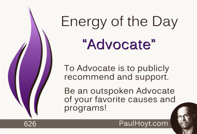 Paul Hoyt Energy of the Day - Advocate 2015-08-09