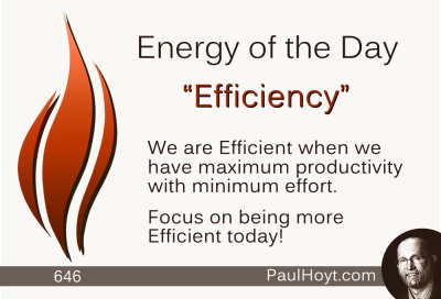 Paul Hoyt Energy of the Day - Efficiency 2015-08-29