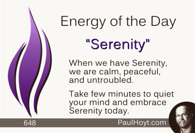 Paul Hoyt Energy of the Day - Serenity 2015-08-31