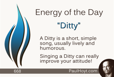 Paul Hoyt Energy of the Day - Ditty 2015-09-20