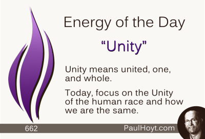 Paul Hoyt Energy of the Day - Unity 2015-09-14
