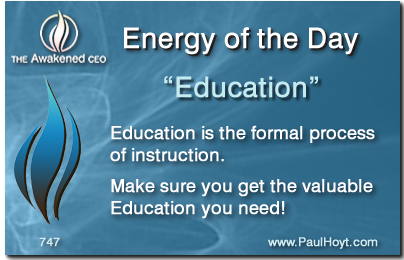 Paul Hoyt Energy of the Day - Education 2015-12-08