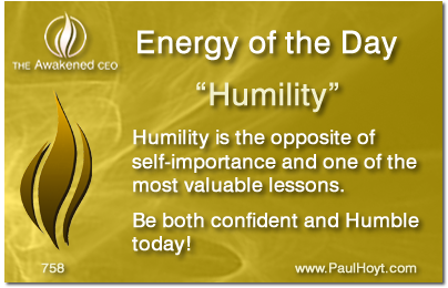 Paul Hoyt Energy of the Day - Humility 2015-12-19