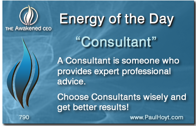 Paul Hoyt Energy of the Day - Consultant 2016-01-20