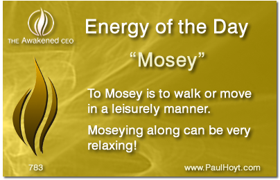 Paul Hoyt Energy of the Day - Mosey 2016-01-13