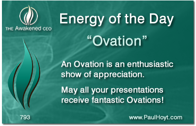 Paul Hoyt Energy of the Day - Ovation 2016-01-23