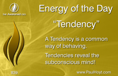 Paul Hoyt Energy of the Day - Tendency 2016-03-09