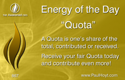 Paul Hoyt Energy of the Day - Quota 2016-04-06