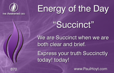 Paul Hoyt Energy of the Day - Succinct 2016-04-09