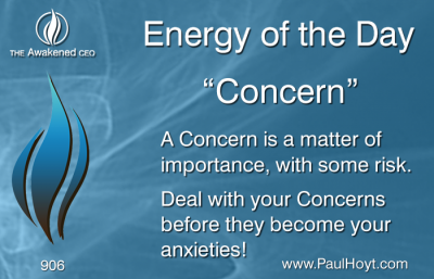 Paul Hoyt Energy of the Day - Concern 2016-05-15