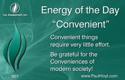 Paul Hoyt Energy of the Day - Convenient 2016-05-16