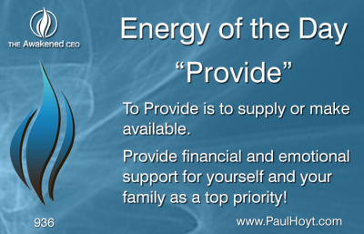 Paul Hoyt Energy of the Day - Provide 2016-06-14