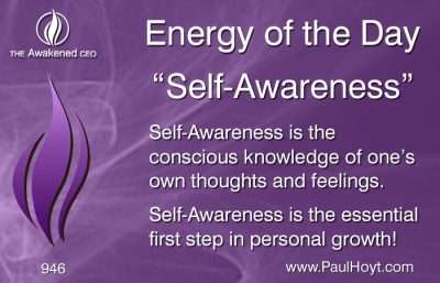 Paul Hoyt Energy of the Day - Self-Awareness 2016-06-24