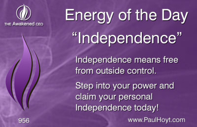 Paul Hoyt Energy of the Day - Independence 2016-07-04