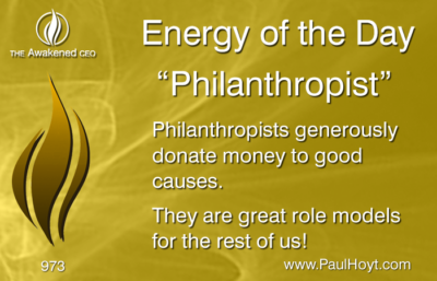 Paul Hoyt Energy of the Day - Philanthropist 2016-07-21