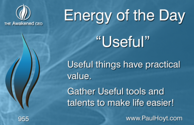 Paul Hoyt Energy of the Day - Useful 2016-07-03