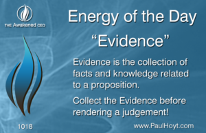 Paul Hoyt Energy of the Day - Evidence 2016-09-04