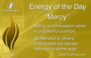 Paul Hoyt Energy of the Day - Mercy 2016-09-25