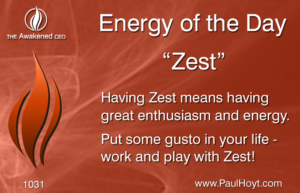 Paul Hoyt Energy of the Day - Zest 2016-09-17