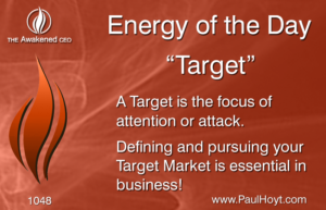 Paul Hoyt Energy of the Day - Target 2016-10-04