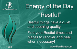 Paul Hoyt Energy of the Day - Restful 2016-11-07