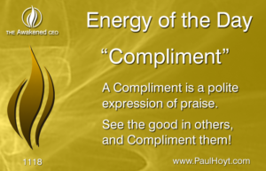 Paul Hoyt Energy of the Day - Compliment 2016-12-12