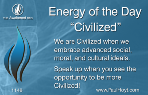 Paul Hoyt Energy of the Day - Civilized 2017-01-11