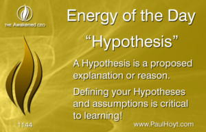 Paul Hoyt Energy of the Day - Hypothesis 2017-01-07