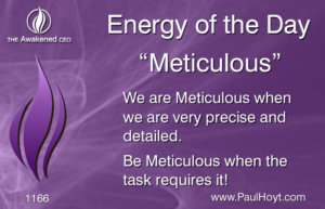Paul Hoyt Energy of the Day - Meticulous 2017-01-29