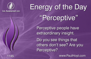 Paul Hoyt Energy of the Day - Perceptive 2017-01-08