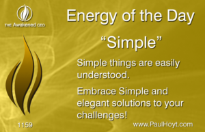 Paul Hoyt Energy of the Day - Simple 2017-01-22